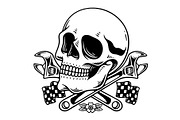 Mechanic Skull Illustration, an Object Illustration by Decoconio Design (Thumbnail 2 of 3)