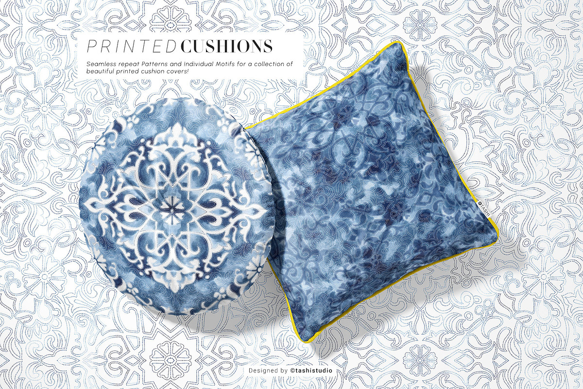 Rangoli, watercolour Print Patterns., a Pattern Graphic by TSTUDIO