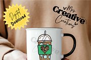 Cute Coffee Cup Bundle Clipart, a Graphic by Mrs. Creative Creations (Thumbnail 5 of 7)