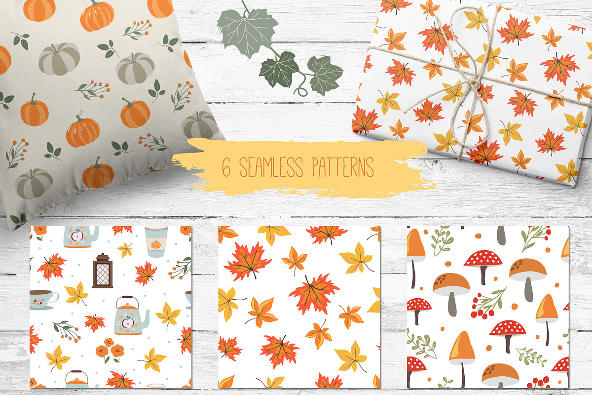 Autumn Atmosphere set, an Animal Illustration by Cozy pattern shop (Photo 3 of 7)