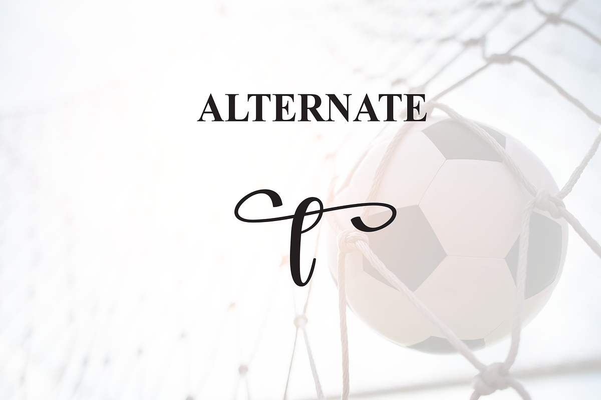 Football | Script Font, a Handwritten Font by Scratchones (Photo 8 of 9)