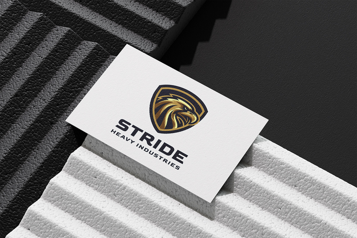Stride - Aggressive Eagle in Shield, a Branding & Logo Template by Suhandi (Photo 3 of 4)