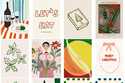 Modern Handmade Christmas Prints, a Background Graphic by Laras Wonderland (Thumbnail 9 of 10)