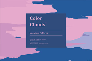 Color Clouds Seamless Patterns