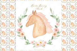 Horse Racing Pink Kentucky Derby