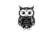 Cute Owl Silhouette Bundle, an Illustration by yasushie (Thumbnail 17 of 31)