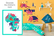 Sunny Animals: Map & Poster Creator, an Animal Illustration by ArtyCats (Thumbnail 16 of 17)