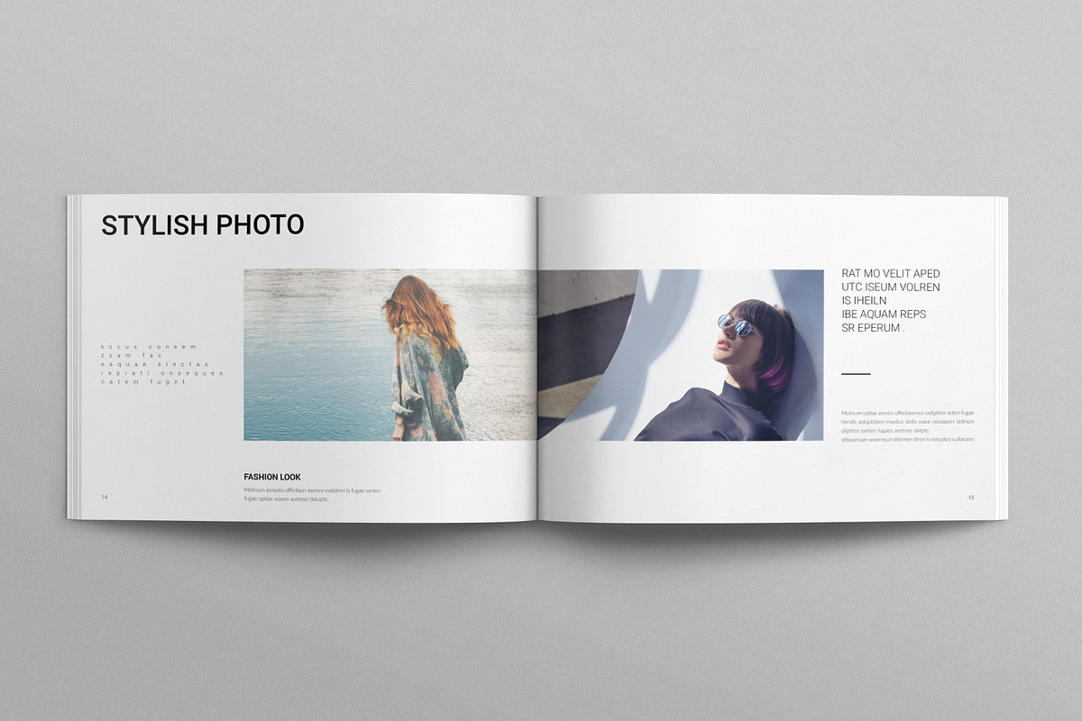 Fashion Lookbook Template Landscape, a Magazine Template by E-Type (Photo 6 of 8)