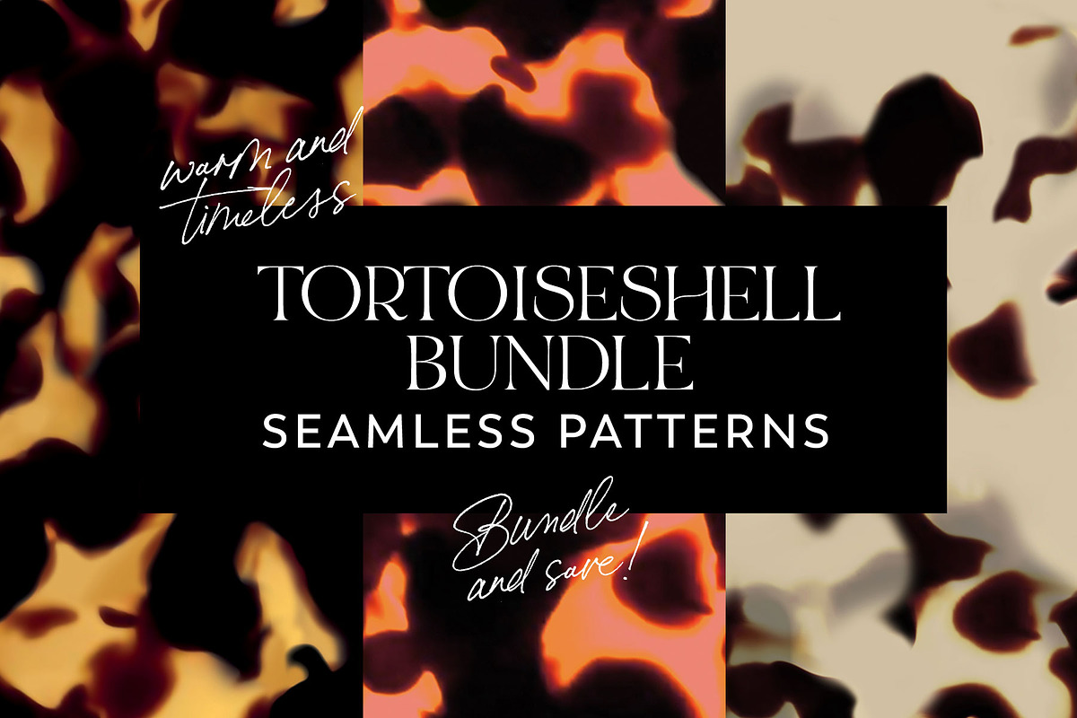 Tortoiseshell Patterns Bundle x 3, a Pattern Graphic by Leysa Flores (Photo 1 of 20)