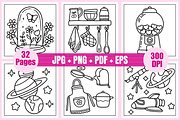 Kleurplaat Stress Relief, a Decorative Illustration by Coco Bloom (Thumbnail 2 of 4)