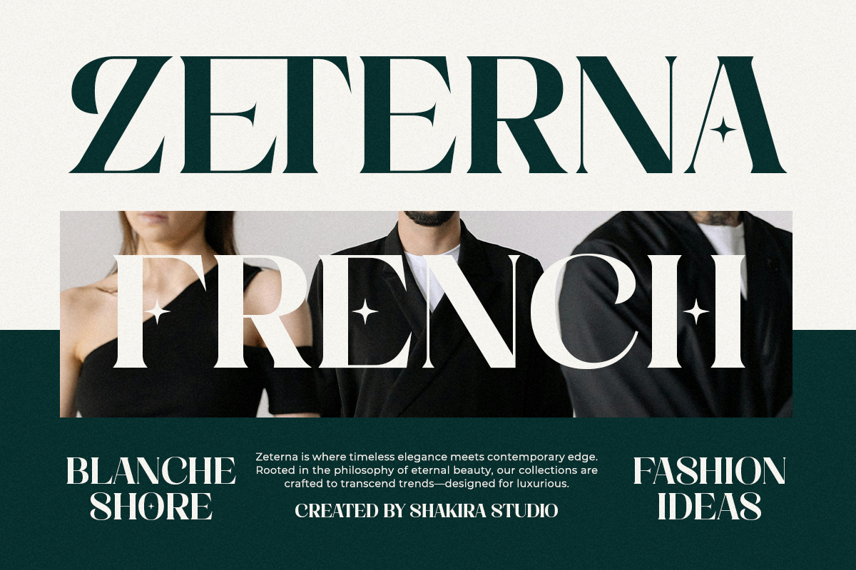 Rhedova - Modern Bold Luxury Serif, a Serif Font by Shakira Studio (Photo 2 of 10)