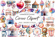 Cotton Candy Circus Pastel Carnival, an Illustration by designcity5 (Thumbnail 1 of 5)