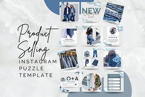 Product Instagram Puzzle Template