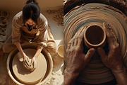 50 Aesthetic Pottery Stock Photos, a Person Illustration by Incomelion (Thumbnail 12 of 13)