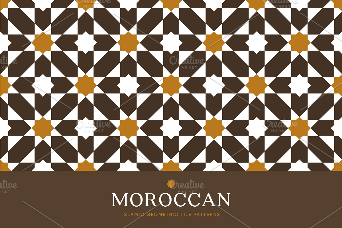 Moroccan Islamic Tile Patterns, a Pattern Graphic by Soufone (Photo 2 of 4)