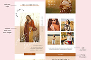 Modern Boho Email Marketing Template, an Email Template by KikiBunnyCreative (Thumbnail 3 of 7)