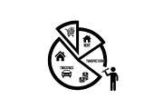 Financial Growth Pie Chart Set, a Graphic by hafijul (Thumbnail 4 of 12)