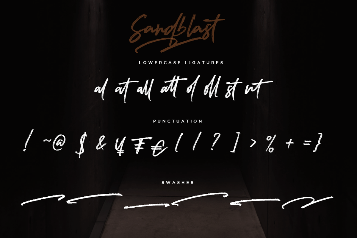 Sandblast Extreme Texture Brush Font, a Blackletter Font by Haksen (Photo 9 of 9)