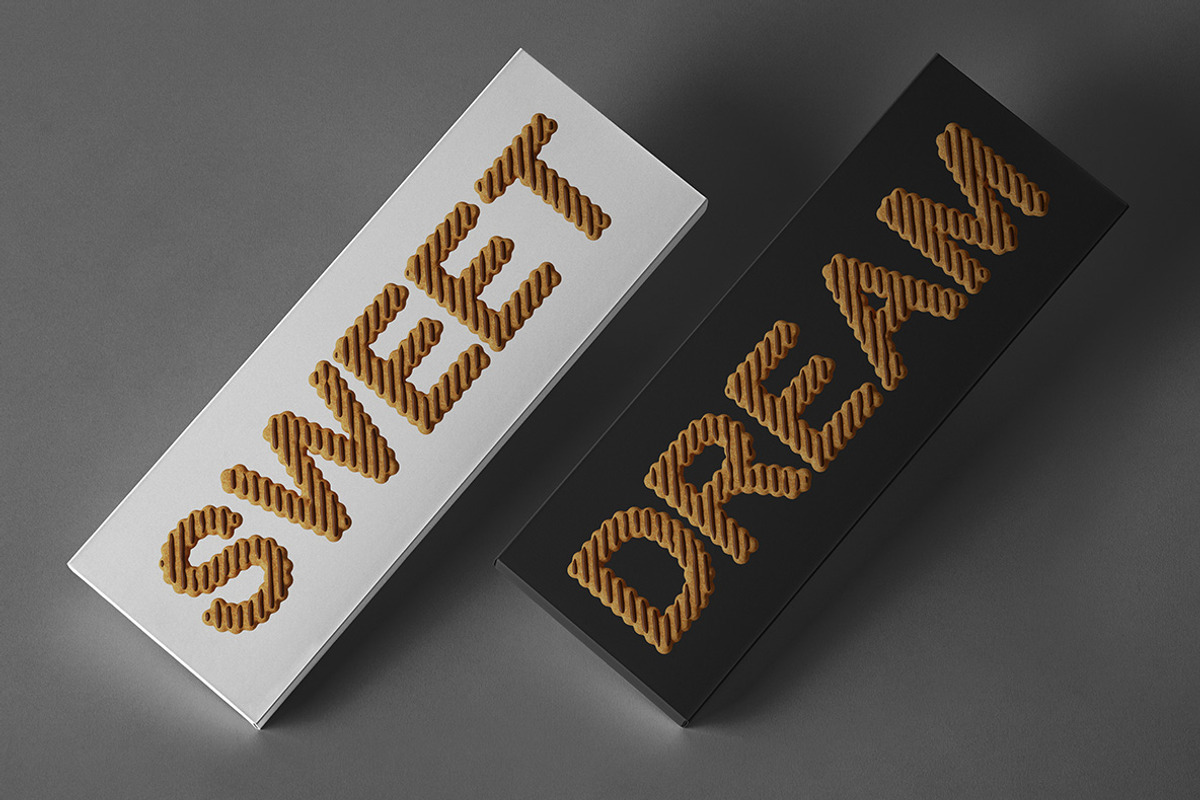 Fudge Stripe Cookies Font, a Serif Font by Handmadefont (Photo 3 of 8)