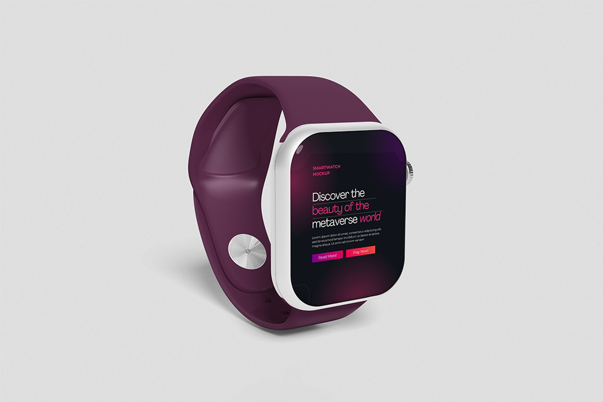 Smartwatch Mockup, a Device Mockup by swsi-studio (Photo 5 of 5)
