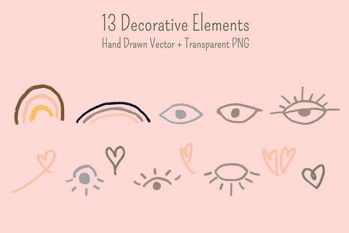 The Beverly Hills Illustration set, a Decorative Illustration by Dawnside Graphic (Photo 4 of 12)