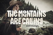 Mighty Mountain Font, a Font by Denise Chandler (Thumbnail 7 of 8)