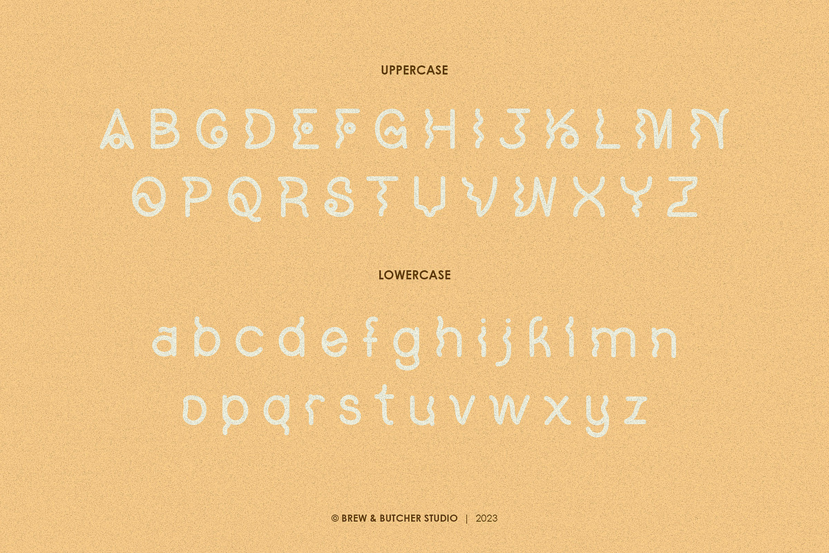 Ngegol | Display Typeface, a Handwritten Font by Brew & Butcher Studio (Photo 2 of 7)