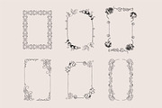 Vintage Frames SVG Clipart PNG, a Decorative Illustration by Anada Arty (Thumbnail 4 of 18)