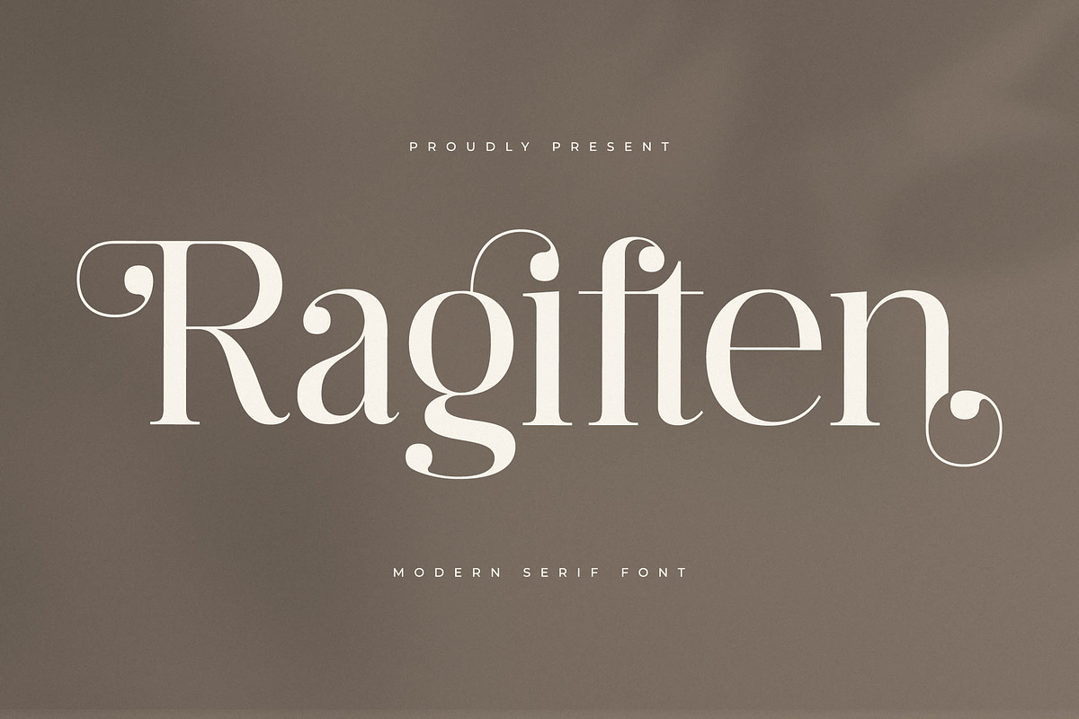 Ragiften Modern Serif Font, a Serif Font by Letterena Studios (Photo 1 of 15)