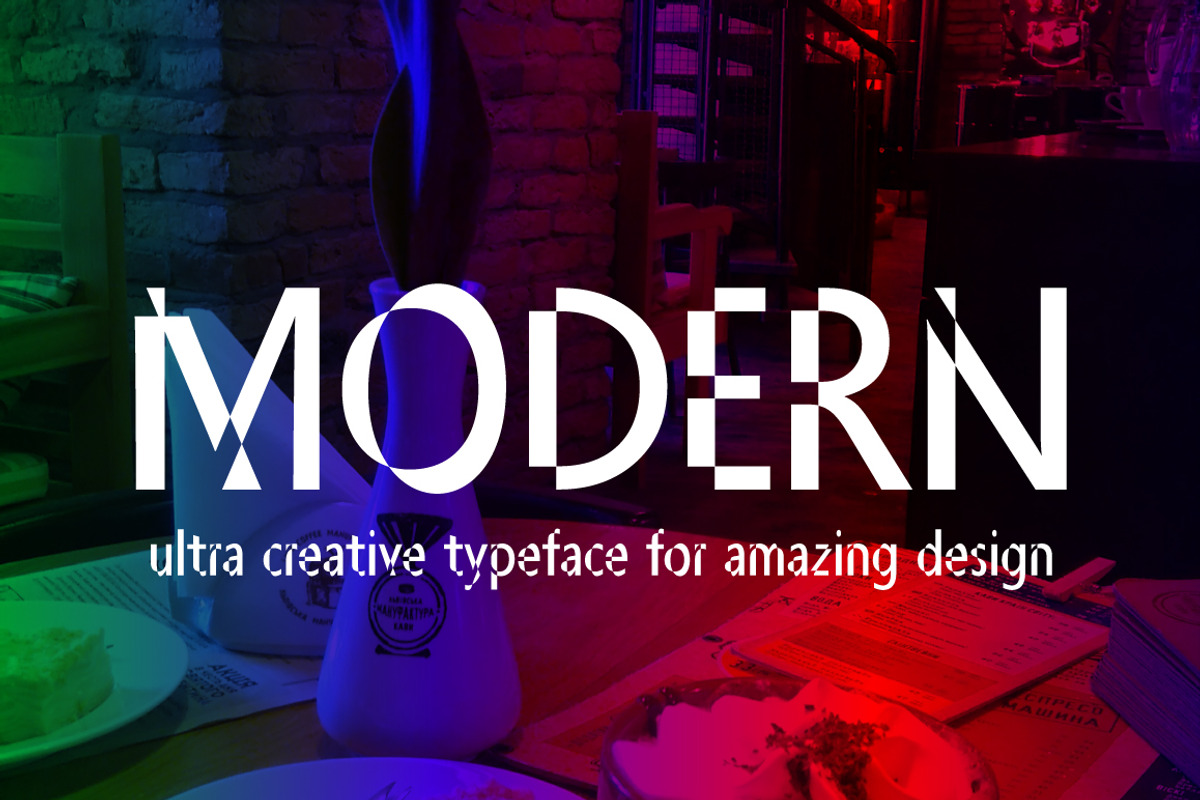 Theatric display font, a Sans Serif Font by Guten Tag Vector (Photo 2 of 4)