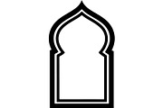 Minimal Islamic Arch Silhouette, an Object Graphic by Creativeshirt (Thumbnail 7 of 17)