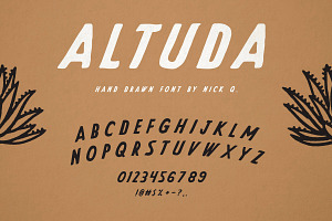 Altuda Hand Drawn Font