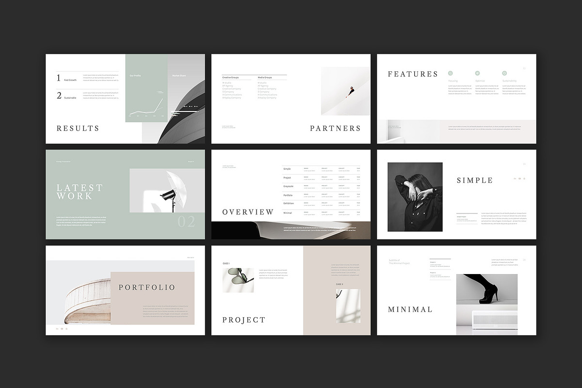 Strategy Presentation Template, a Presentation Template by Simple P. (Photo 6 of 12)