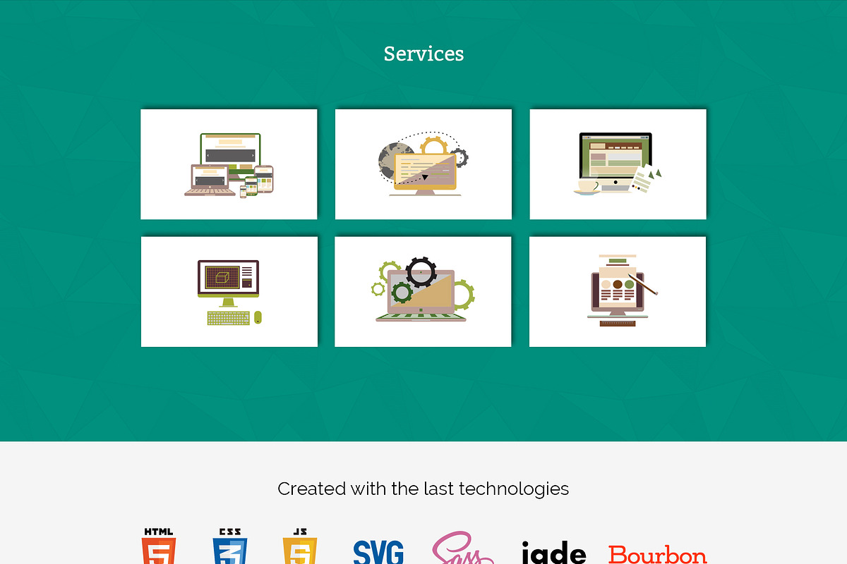 Web PSD Template, a Websites & App Template by W3D Design (Photo 4 of 5)
