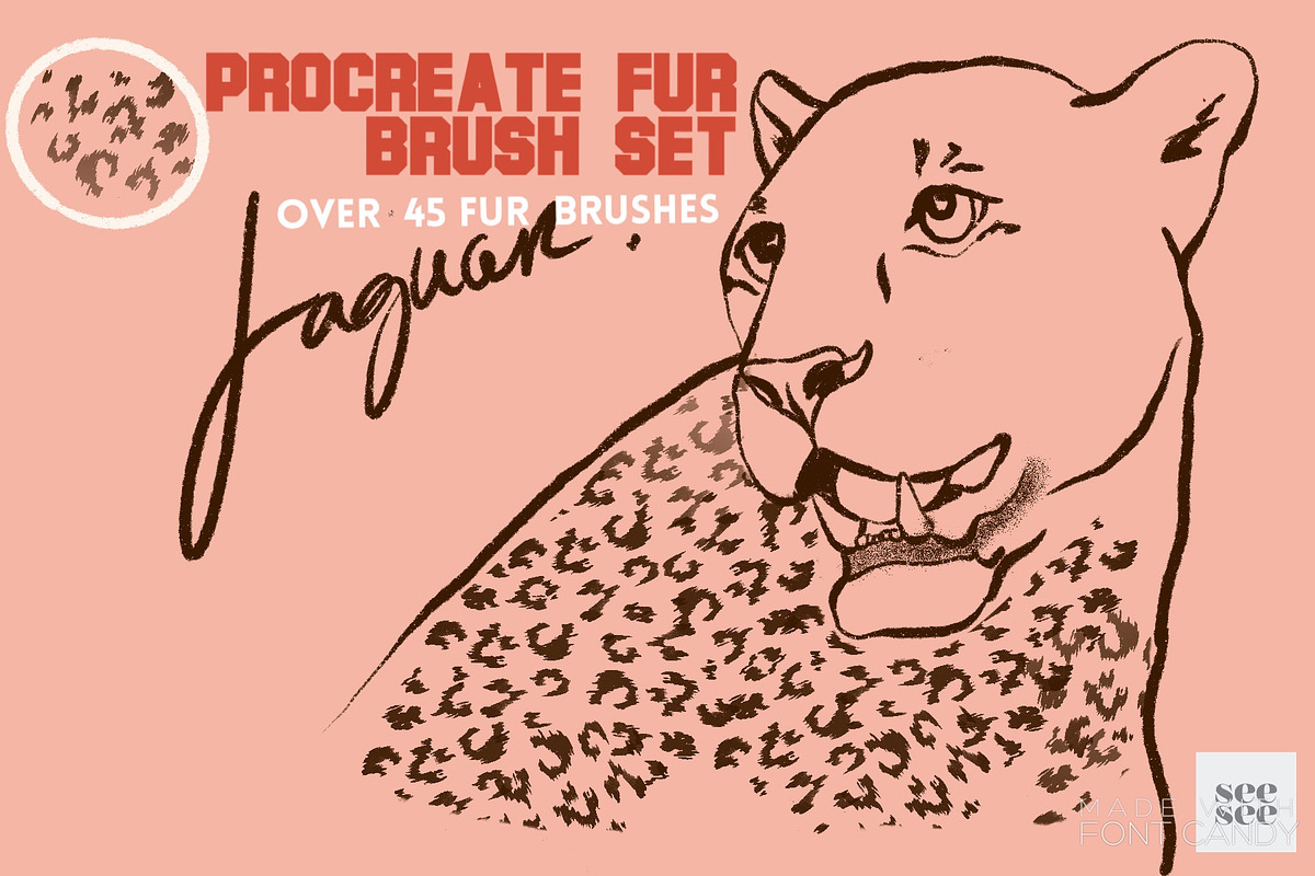 Procreate Fur 45 Brush Pack preview 2