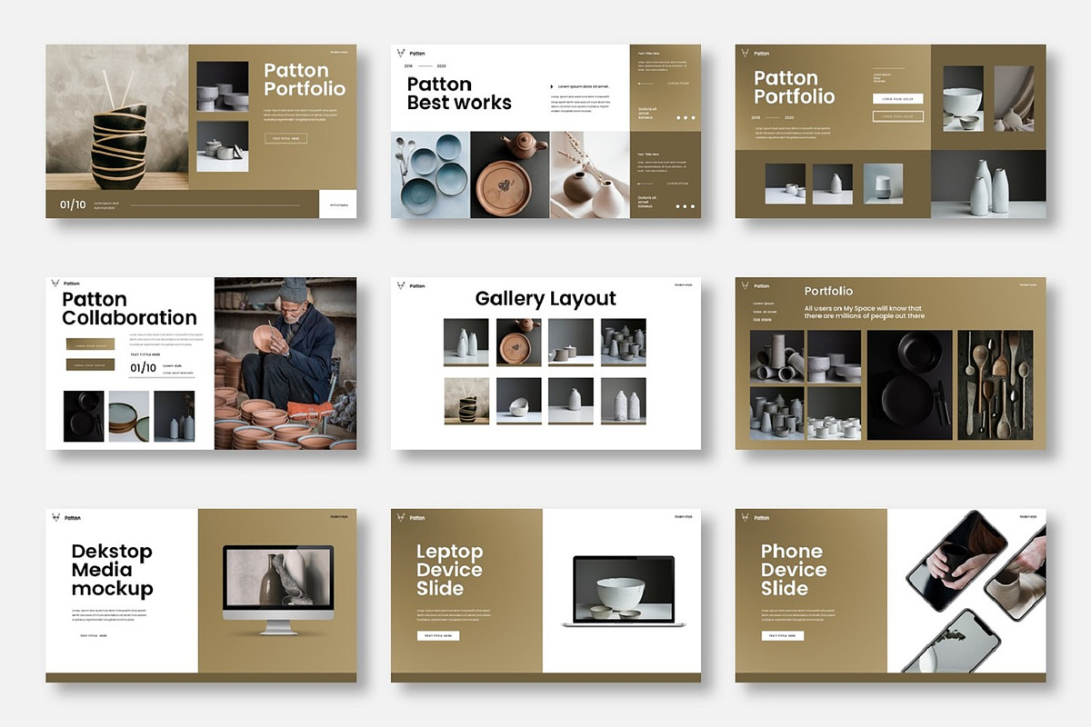 Patton - Business Google Slide, a Presentation Template by Dens Creative Studio (Photo 4 of 6)