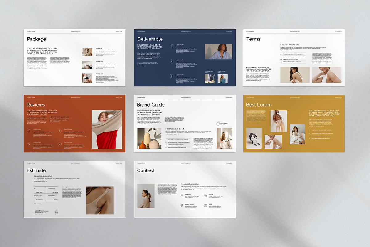 Service Guide Presentation Template, a Presentation Template by ...