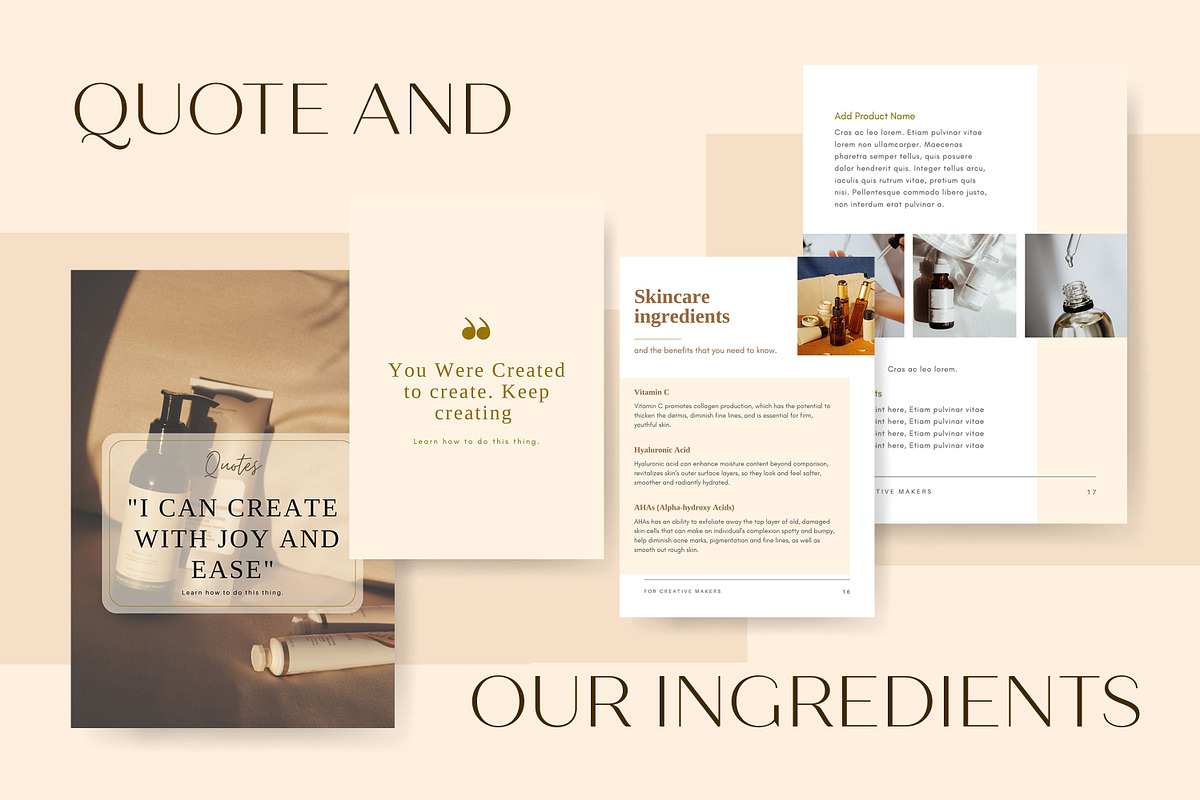 E-book Beauty Skincare - Canva, a Brochure Template by Azruca (Photo 6 of 12)