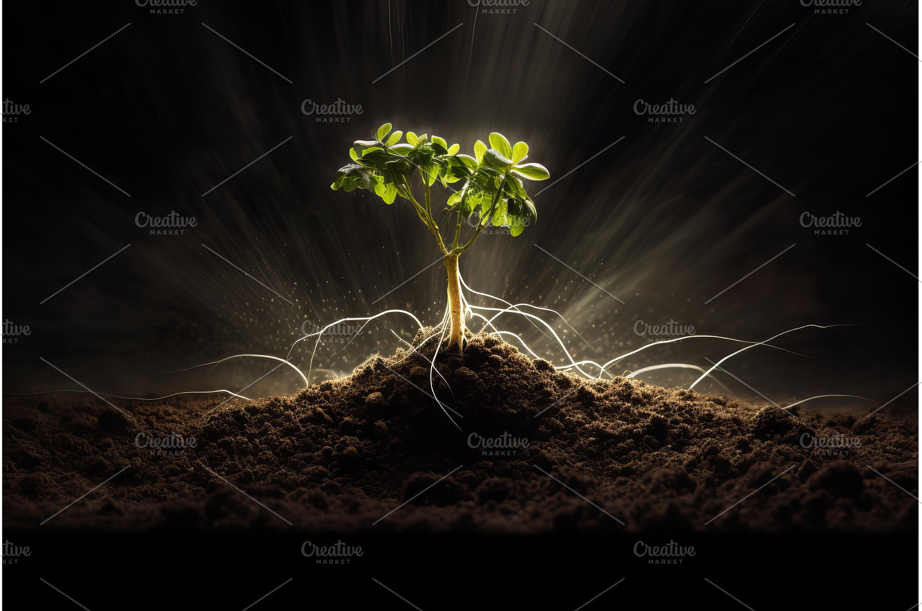 Deep-rooted Plant showing root, a Nature Photo by Ylivdesign