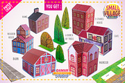 PAPERCRAFT SET - BUILD YOUR VILLAGE, a Graphic by TwonTwo Studio (Thumbnail 2 of 7)