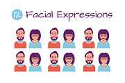 Facial Expression Avatars, a Person Illustration by Rassko (Thumbnail 3 of 4)