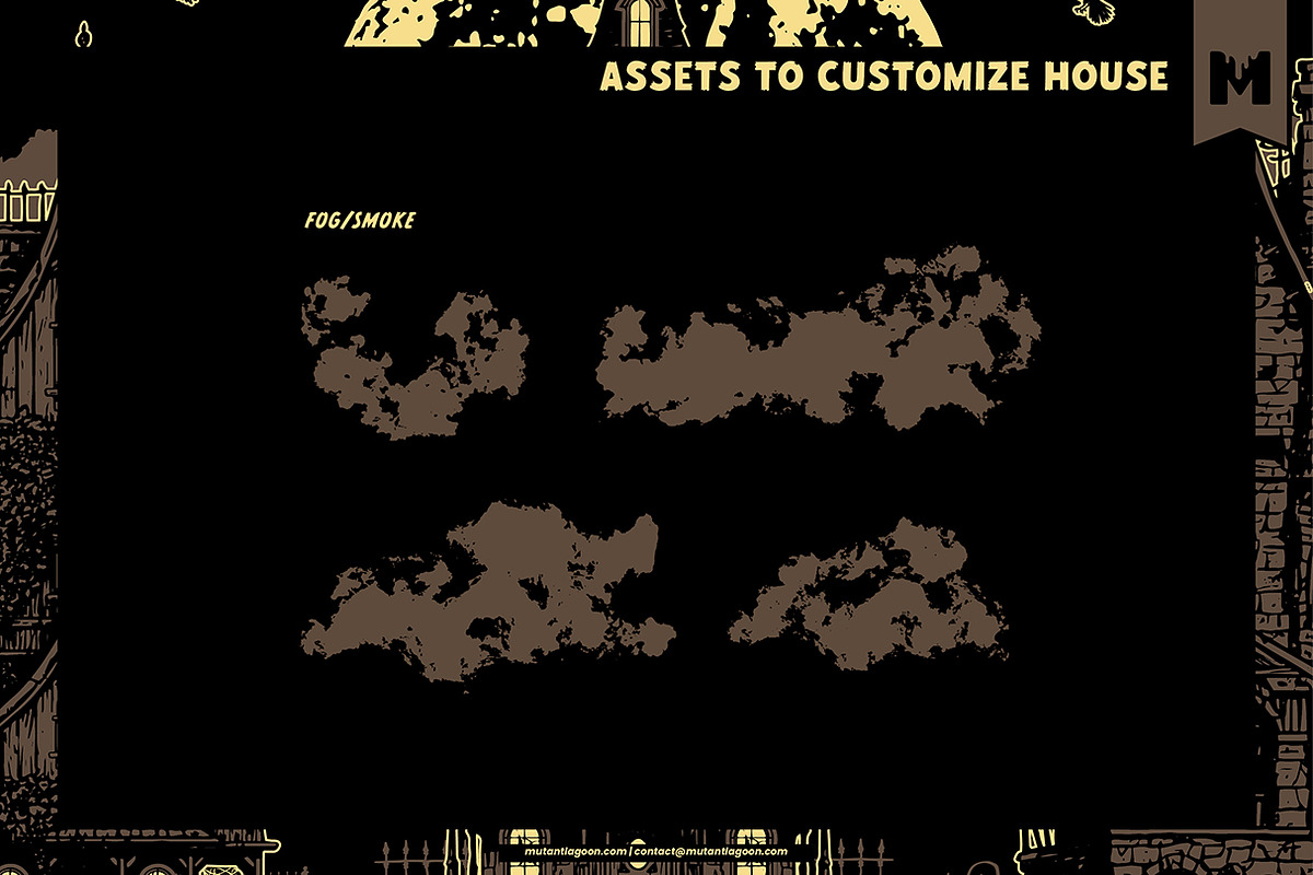 Customizable Haunted House Kit, a Branding & Logo Template by Mutant Lagoon (Photo 8 of 9)
