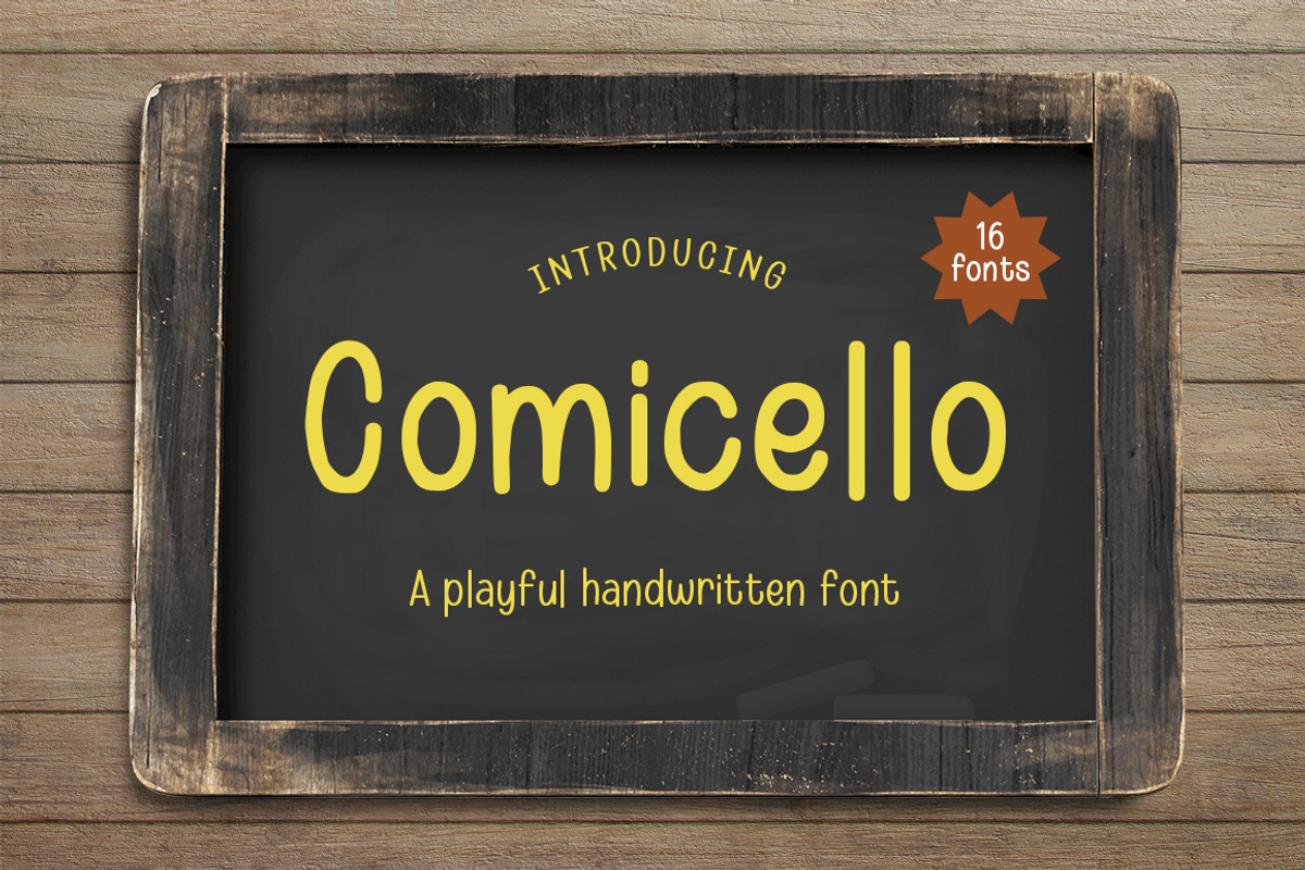 Comicello, a Handwritten Font by Fargun Studio (Photo 1 of 8)