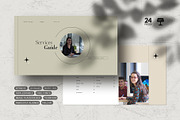 Services Guide Keynote Template, a Presentation Template by White Graphic (Thumbnail 1 of 7)