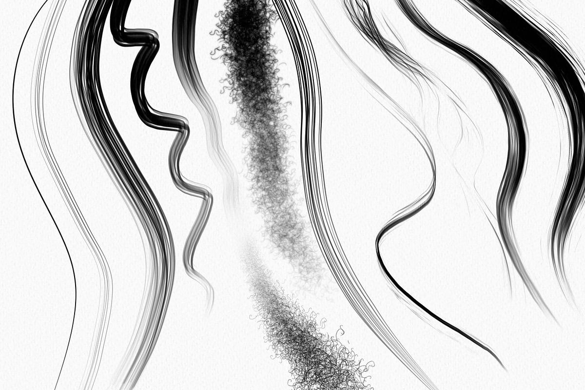Hair Brushes Procreate, a Brush Add-On by Easy Procreate (Photo 9 of 10)