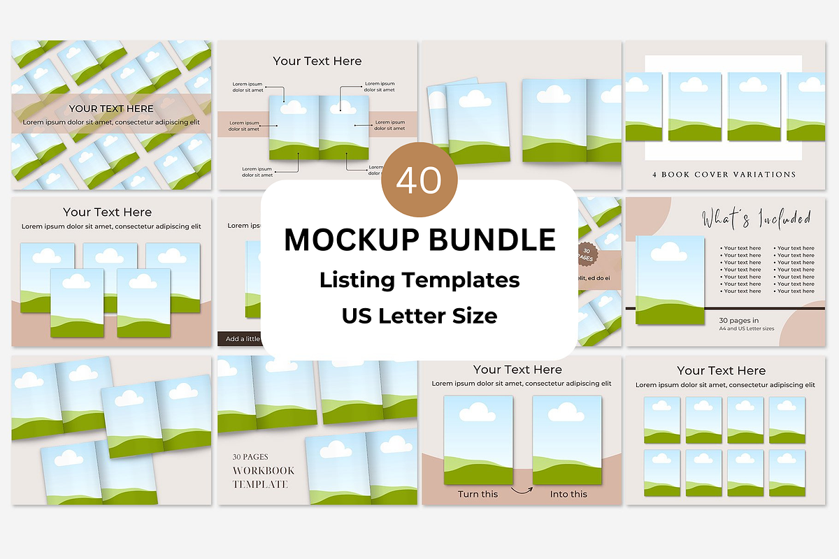Magazine Mockups Listing Templates, a Books & Magazine Mockup by NoemieDesigns (Photo 1 of 7)