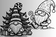 Gnome Christmas SVG PNG, a Seasonal Illustration by Easli-Done Designs (Thumbnail 2 of 4)