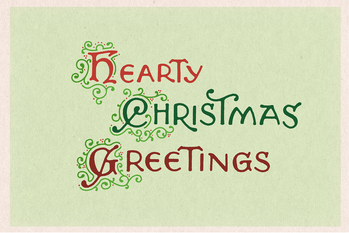 Vintage Christmas Lettering #1, a Seasonal Illustration by JoshuaRed Design (Photo 8 of 8)