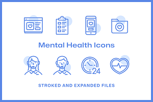 48 Mental Health Icons