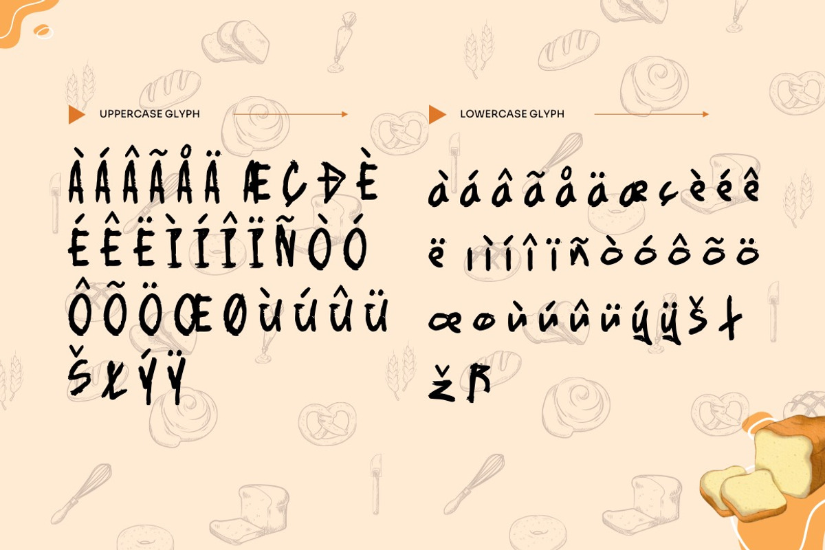 Floast Bread -Brush Handwritten Font, a Handwritten Font by Dhabee (Photo 7 of 14)
